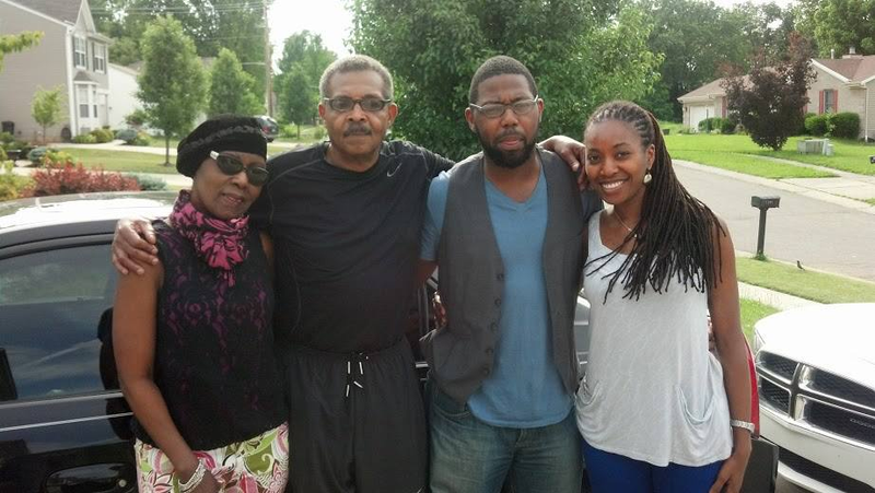My parents, me and my then-girlfriend (and now-wife) in Cincinnati on Memorial Day in 2013